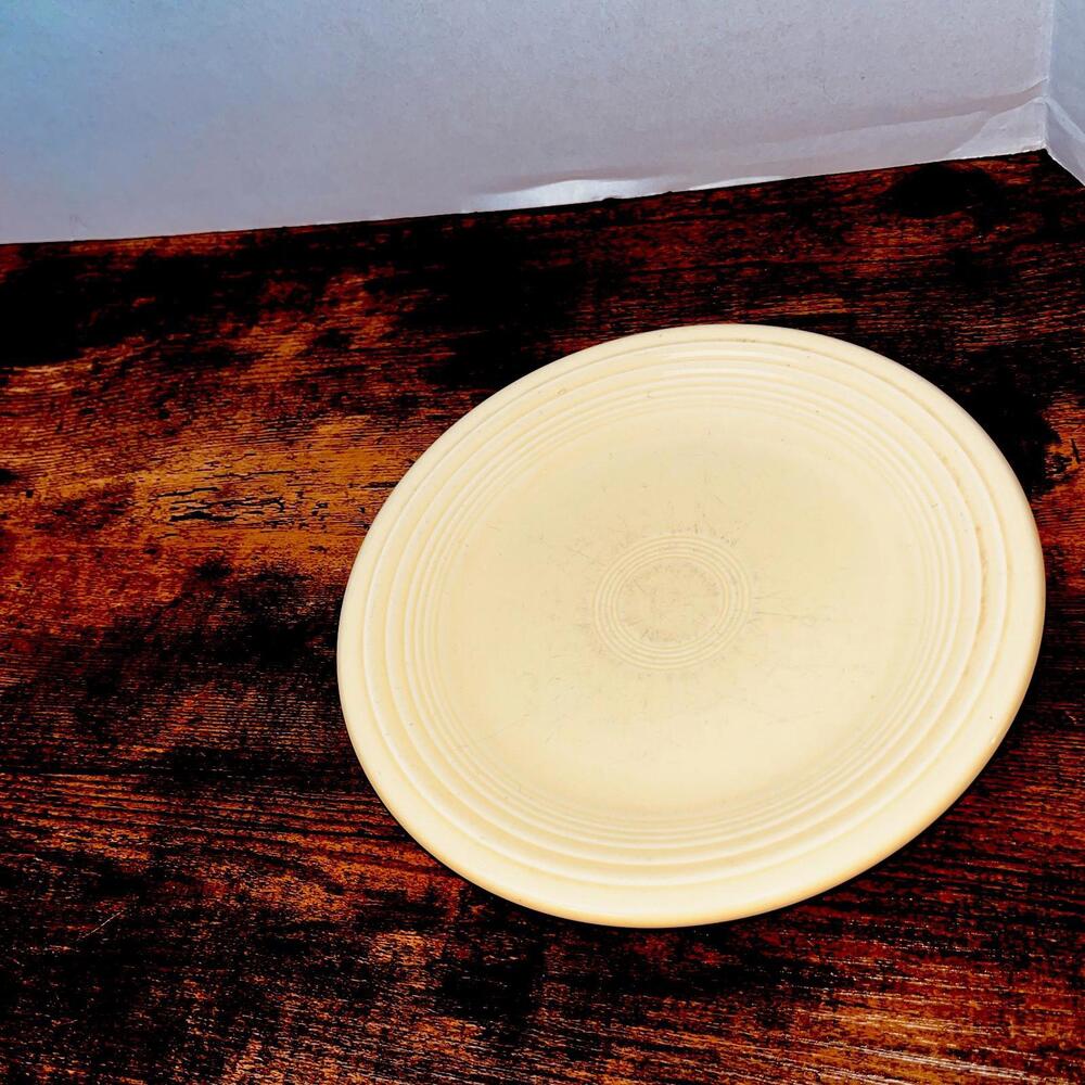 Vintage Fiestaware Homer Laughlin China Small Yellow Plates 7” Made in USA